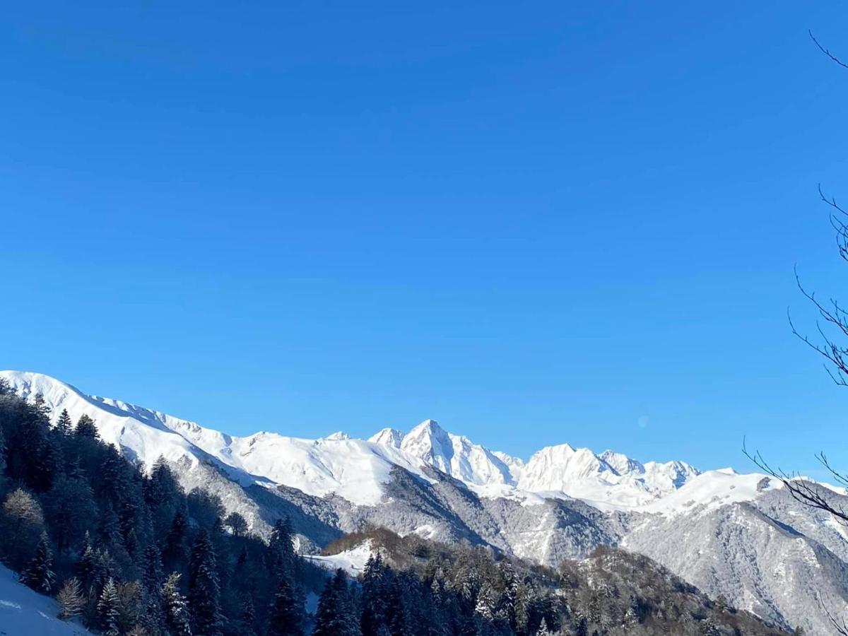 Pleine Nature Pied Pistes Piscine Chauffee Ustou Екстериор снимка